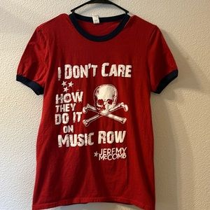 JeremyMcComb tour graphic tee size small